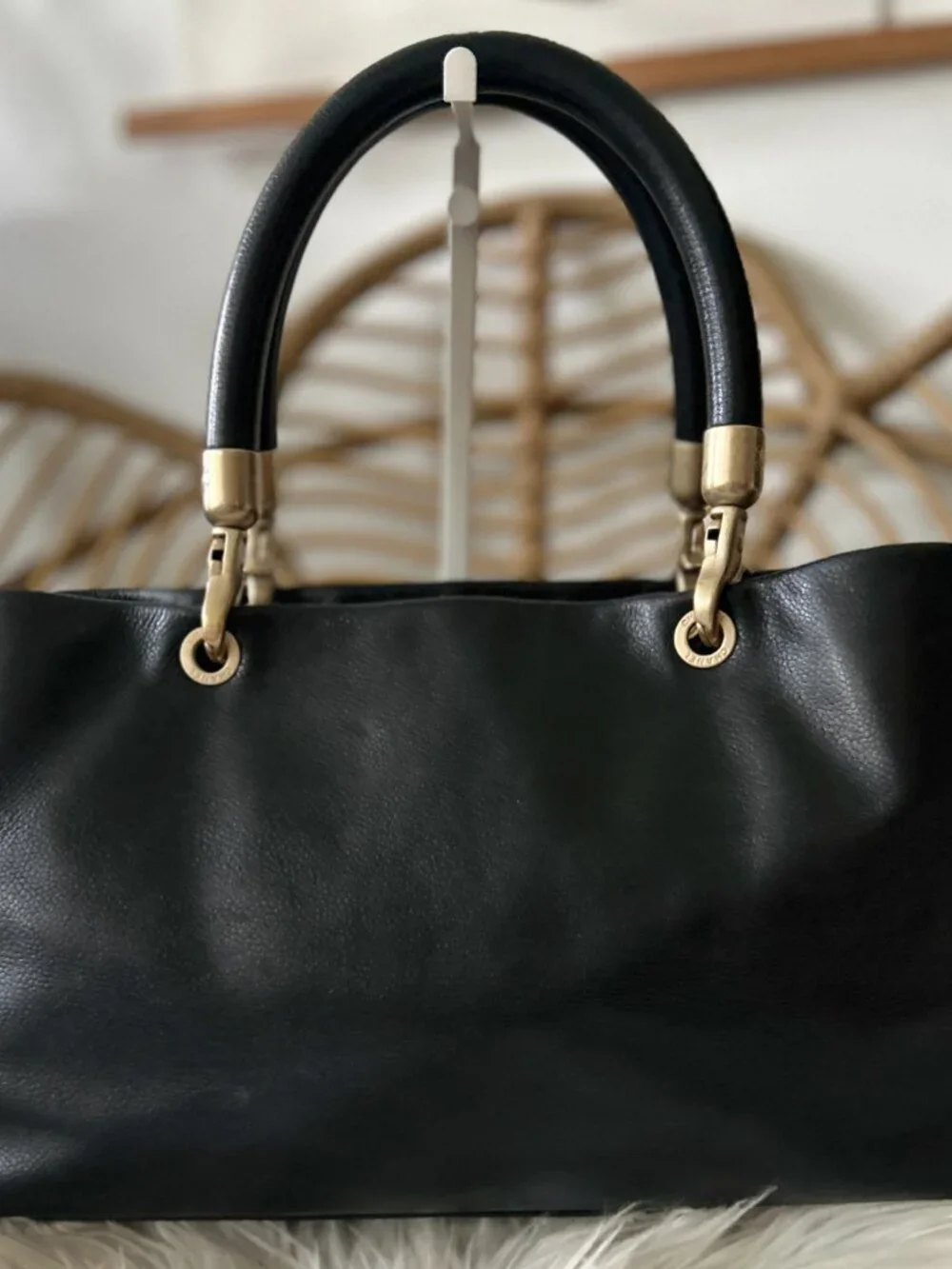 CHANEL Timeless Tote Shoulder in Black Caviar with dust bag